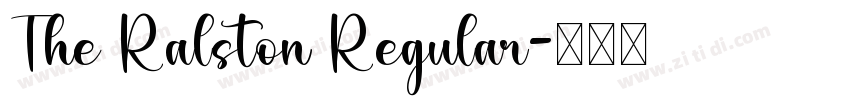 The Ralston Regular字体转换